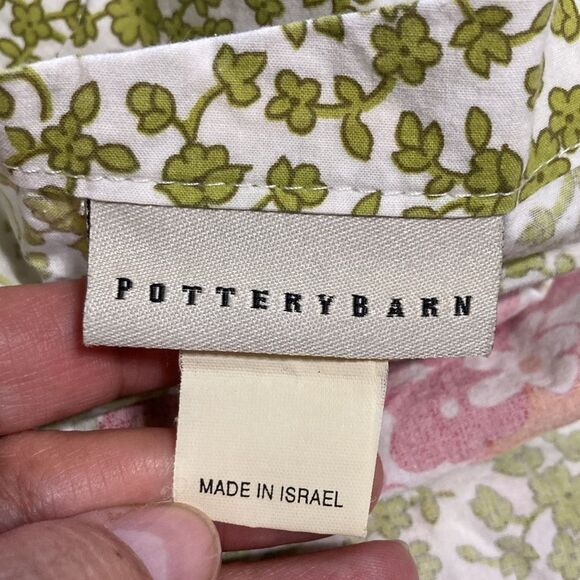 POTTERY BARN Pillow Euro Sham Floral  Flowers Colorful 29 x 30 inches - Picture 5 of 7